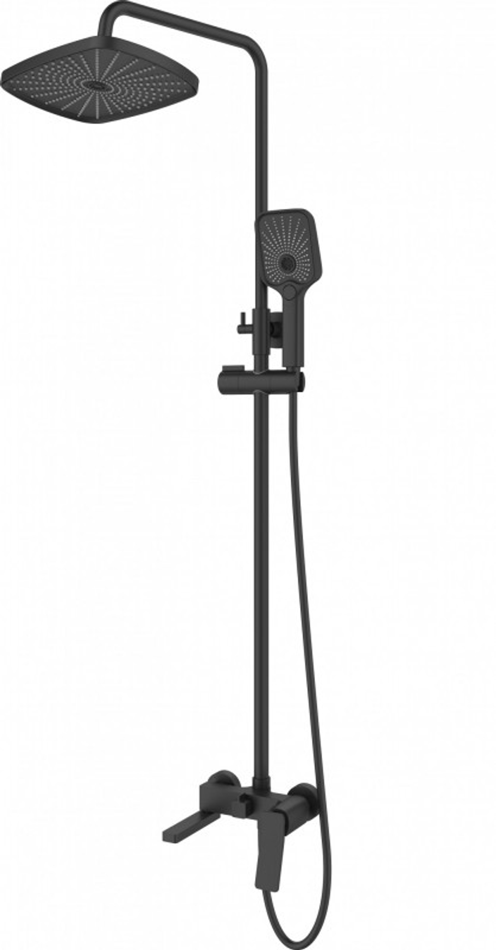 Душевая система Esbano GEMINI DS-MB черный матовый