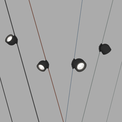 DK5640-BK Поворотный светильник для трека-ремня Belty Smart, серия Spot, со светодиодом, D100*H107мм, 48V DC, 12W, RA90, 38°, 2700-6000K, IP20, черный, алюминий