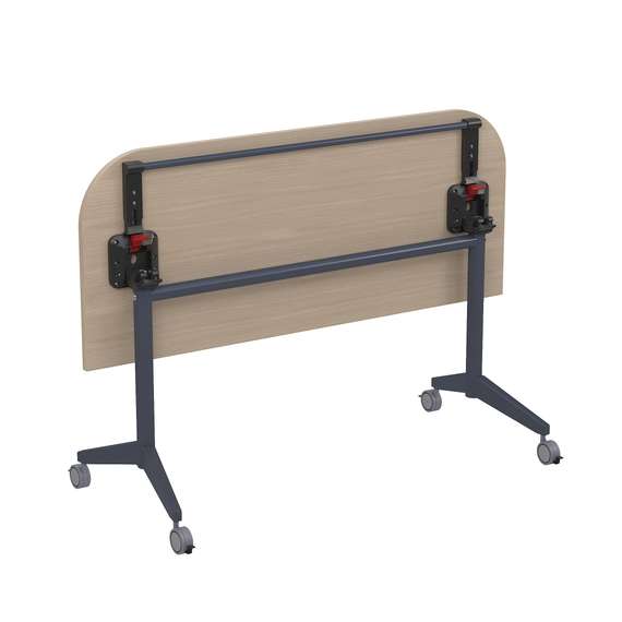 8ФСРР.102 Складной радиусный стол-трансформер с фиксаторами (1450*600*750)