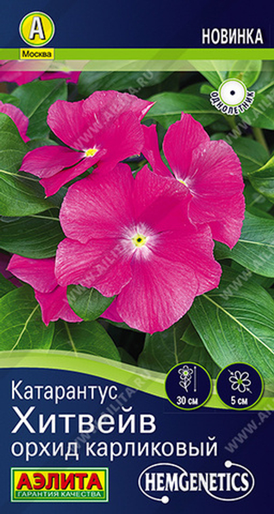 Катарантус Хитвейв орхид карликовый 5 шт (Аэлита)