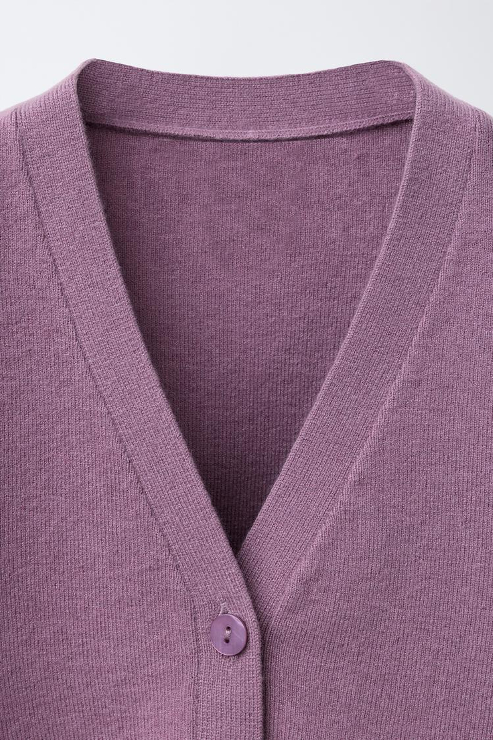 ZARA ВЯЗАНЫЙ КАРДИГАН, ЦВЕТ МАЛЬВЫ