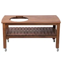 Стол дубовый для гриля Kamado Joe Classic II и III (тёмный дуб), Craftico