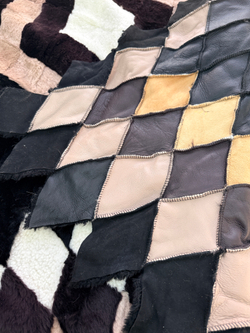 Покрывало меховое ковер из шкуры овчины