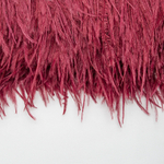 Страусиные перья на ленте, оттенок "Бургунди"