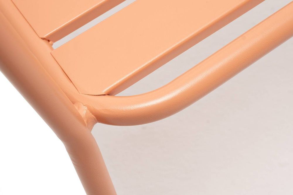 "Дионис" стул стальной, цвет светло-коралловый