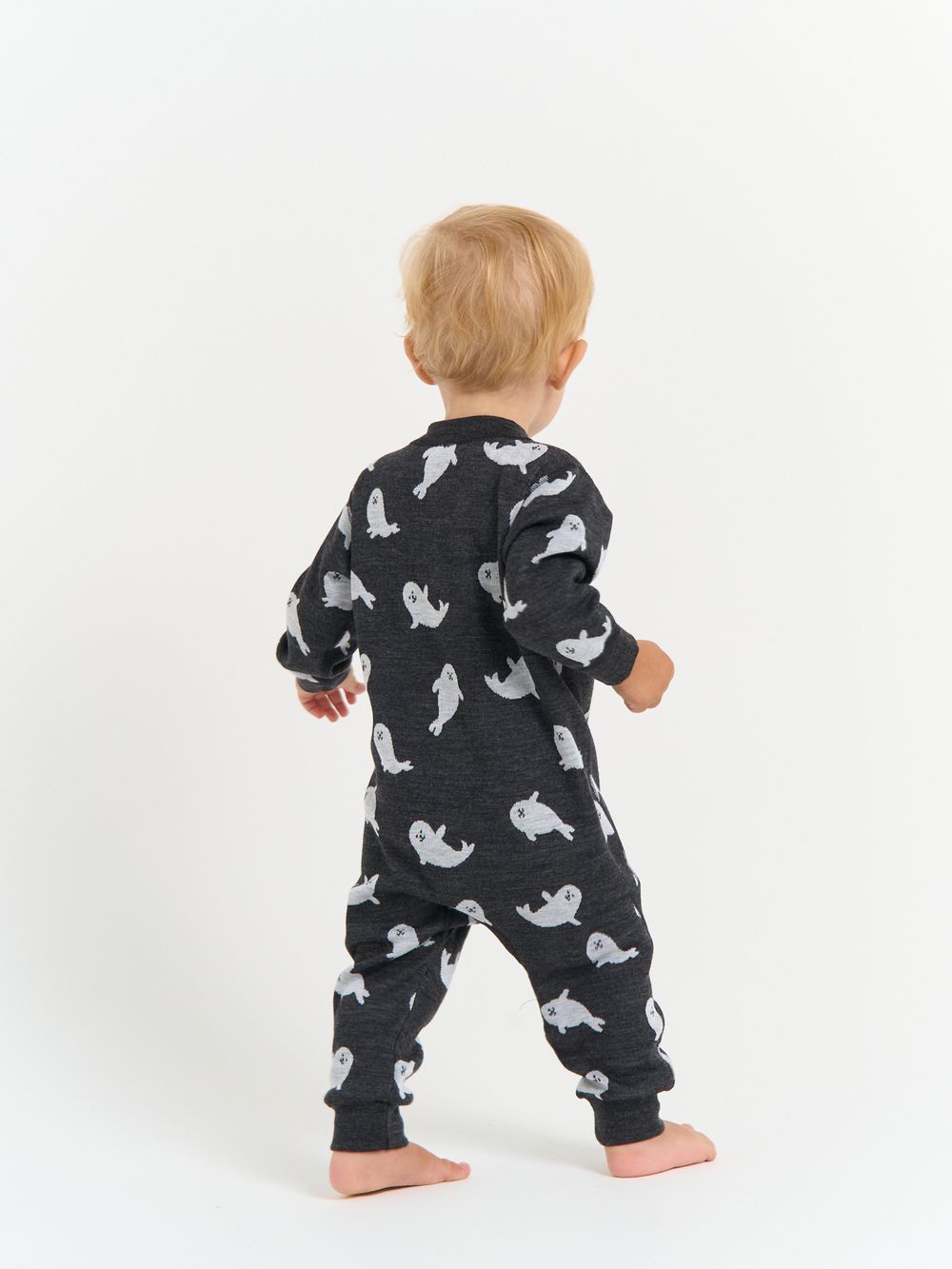 Термокомбинезон с шерстью "Морские котики" 0+