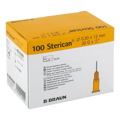 Игла пункционная Стерикан 30G/0.30 мм, 12 мм, B.Braun