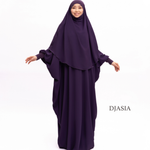 КОМПЛЕКТ: ХИМАР И АБАЯ ИЗ МЕДИНСКОГО ШЕЛКА One size