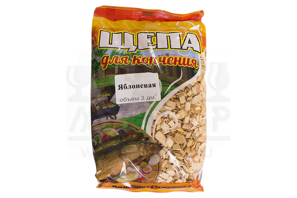 Щепа яблоневая для копчения, 3 л