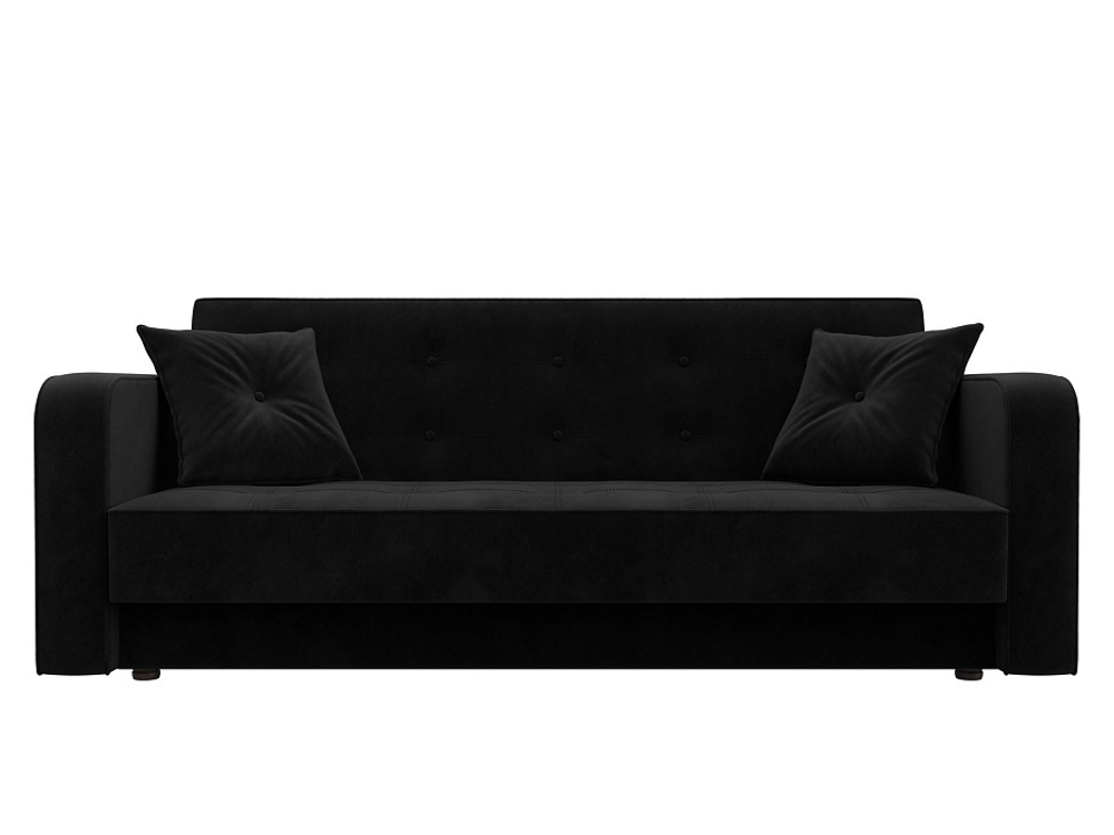 Диван-книжка Тур, Черный, Велюр, 121779