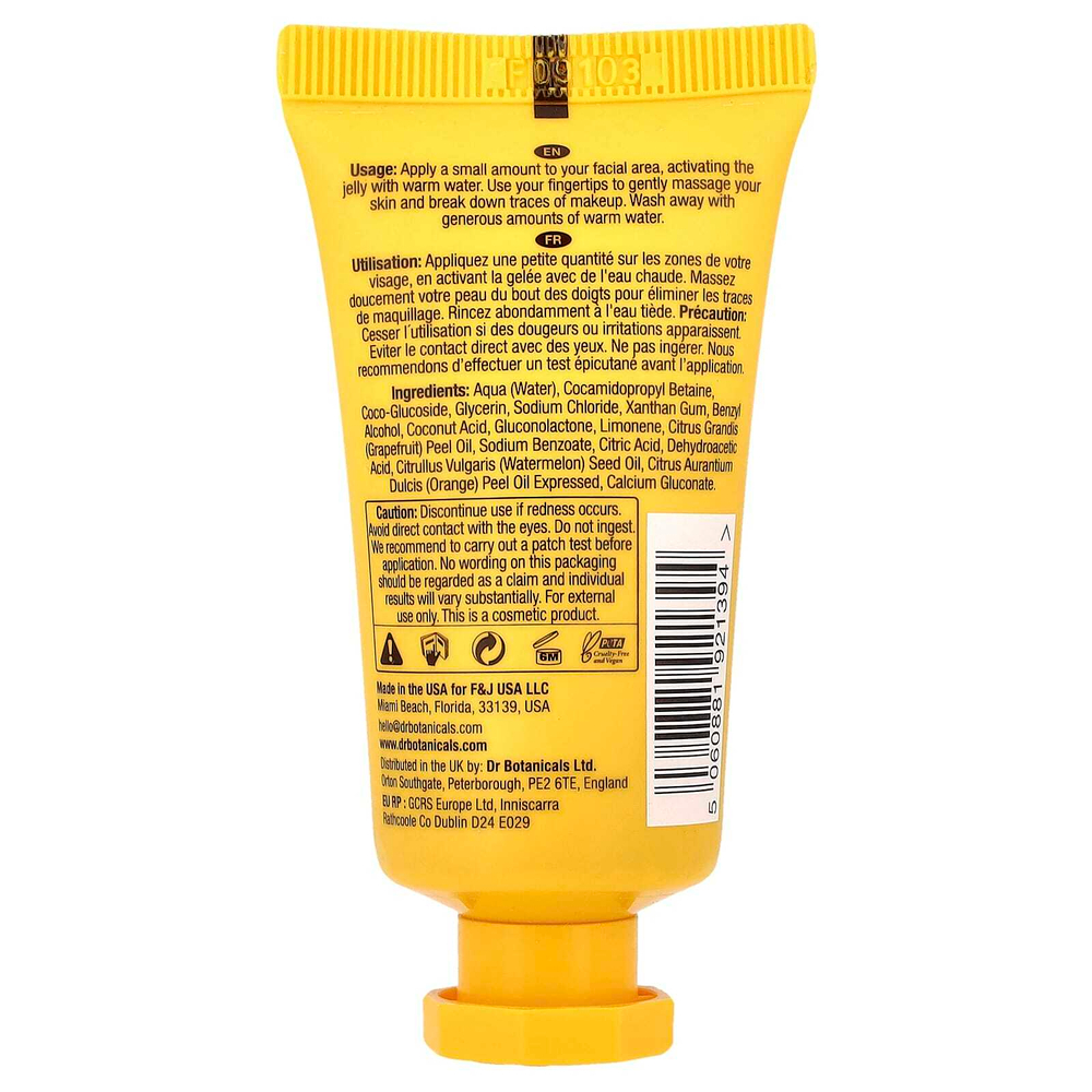 Dr. Botanicals, Освежающее очищающее средство, грейпфрут и арбуз, 30 мл (1,01 жидк. Унции)