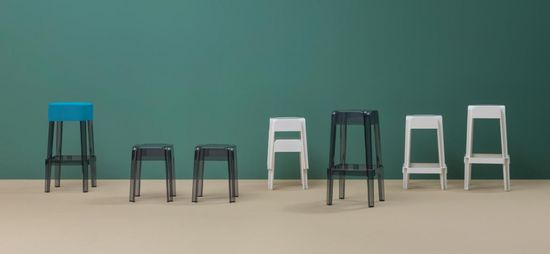 Табурет барный прозрачный Rubik