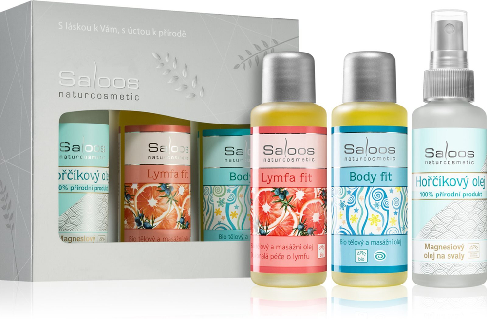 Saloos Bio Body And Massage Oils Body Fit & Lymfa Fit & Magnesium - подарочный набор (для спортсменов) /   / GTIN 8594031335757