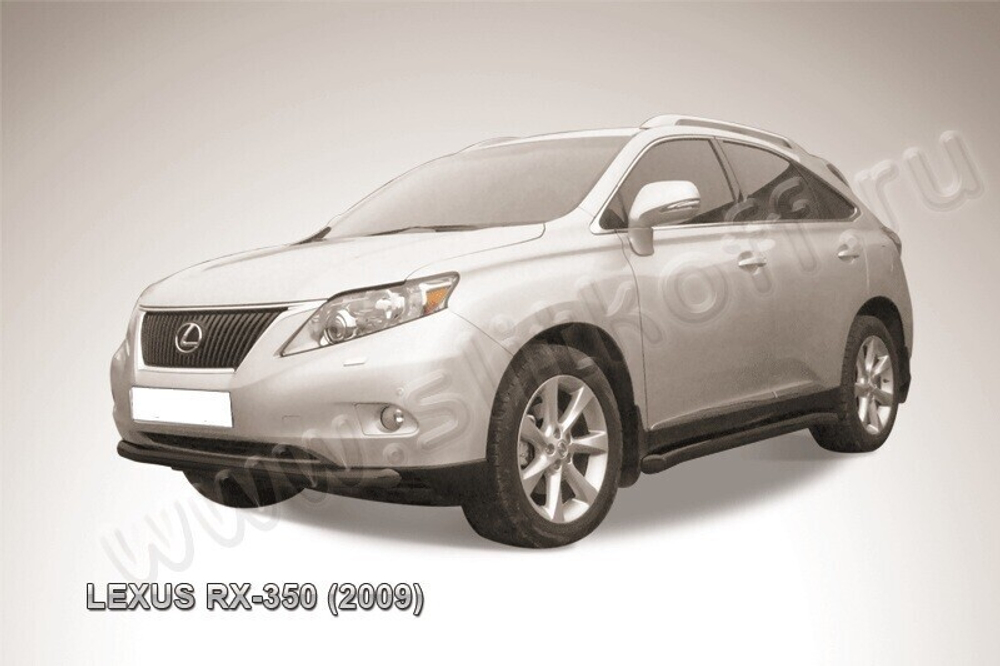 Защита переднего бампера Lexus RX-350 (2008-2012) d76 черная