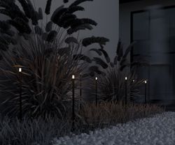 Уличный грунтовый светодиодный светильник Maytoni Spear O441FL-L1GF3K