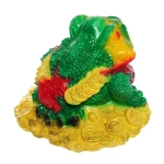Копилка из гипса «Жаба на деньгах» 20*26см цветная
