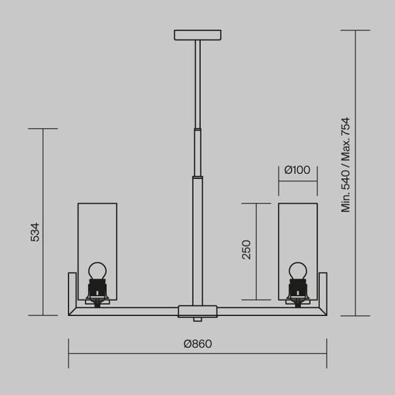 Подвесная люстра Maytoni Fortano MOD089PL-10BS