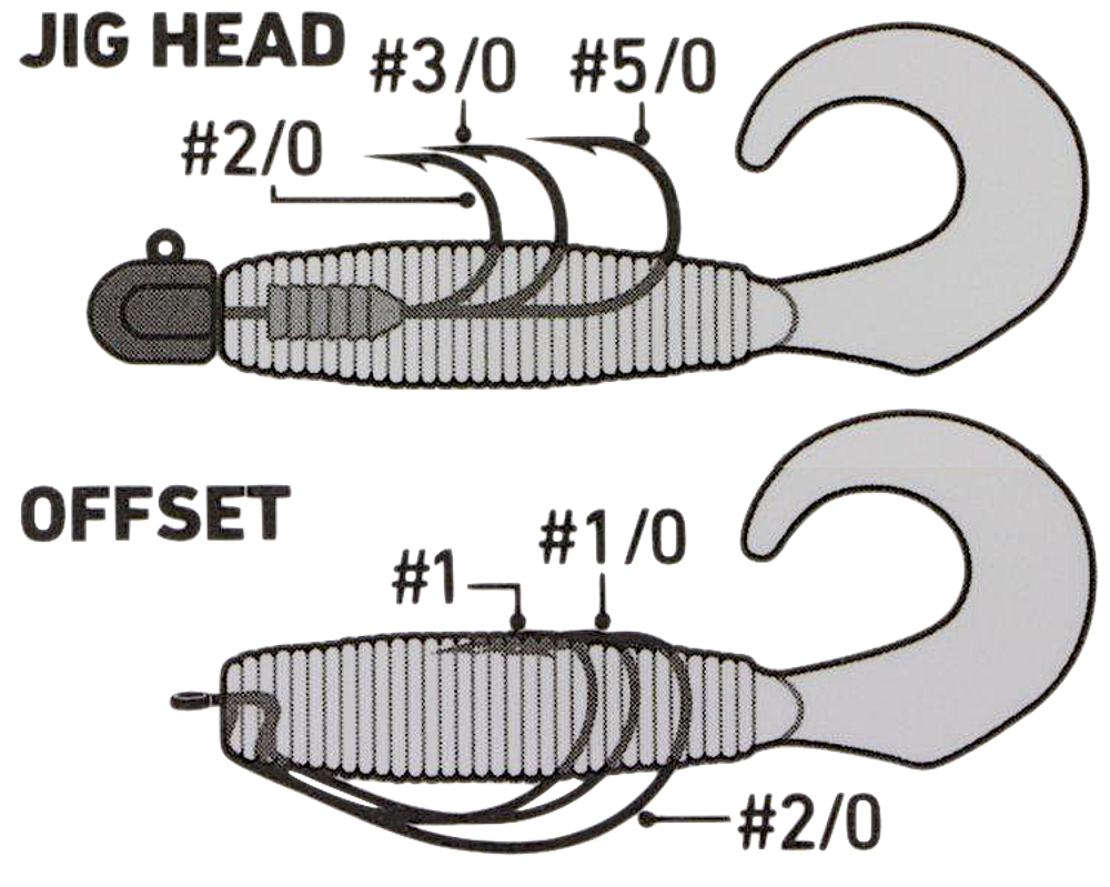 Мягкая приманка Daiwa Bait Junkie Grub 4.0" 4.83г 88мм -