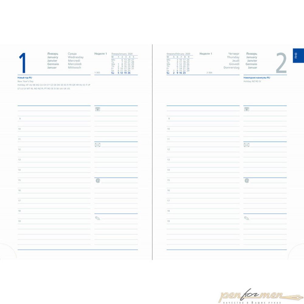 Ежедневник Letts Block A5 белые страницы (412 171044)