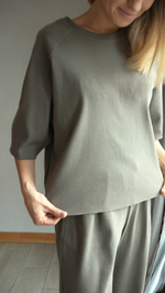 Футболка "дымчатая оливка"