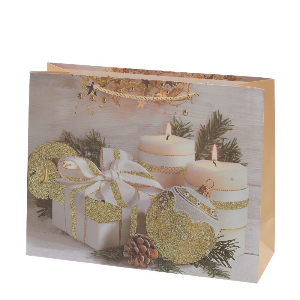 GAEM Пакет подарочный (бумага 210г/м2, блок микс 12шт), L24 W10 H18 см, 4в.