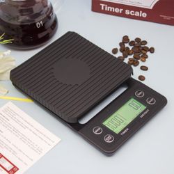 Весы кофейные портативные черные 0,1-3000гр питание батарейки P.L. Barbossa