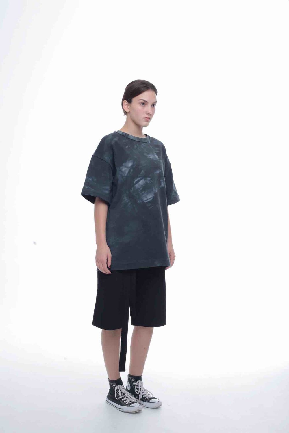 Футболка Tishi.Ti Ручного окраса графитовая