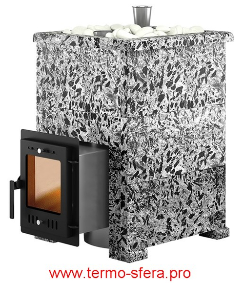 Печь для бани Эверест "Steam Master 18 INOX" Пироксенит Элит, S-40