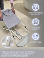 Шезлонг-качалка для новорожденного с 0 Bubago Mono серый