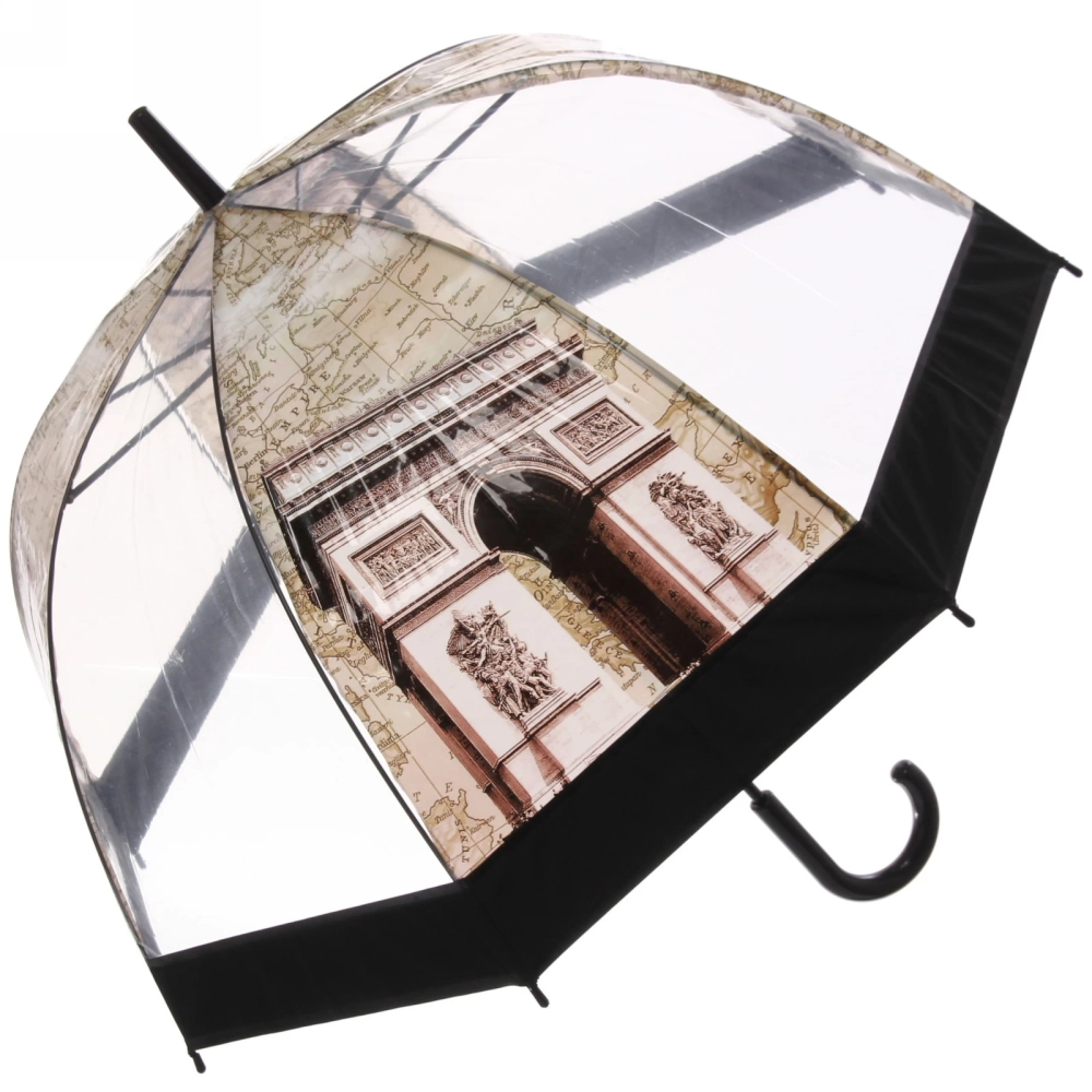 Зонт-трость женский купол «Сити», 8 спиц, микс 4 цвета, d-80см, длина в слож. виде 82см