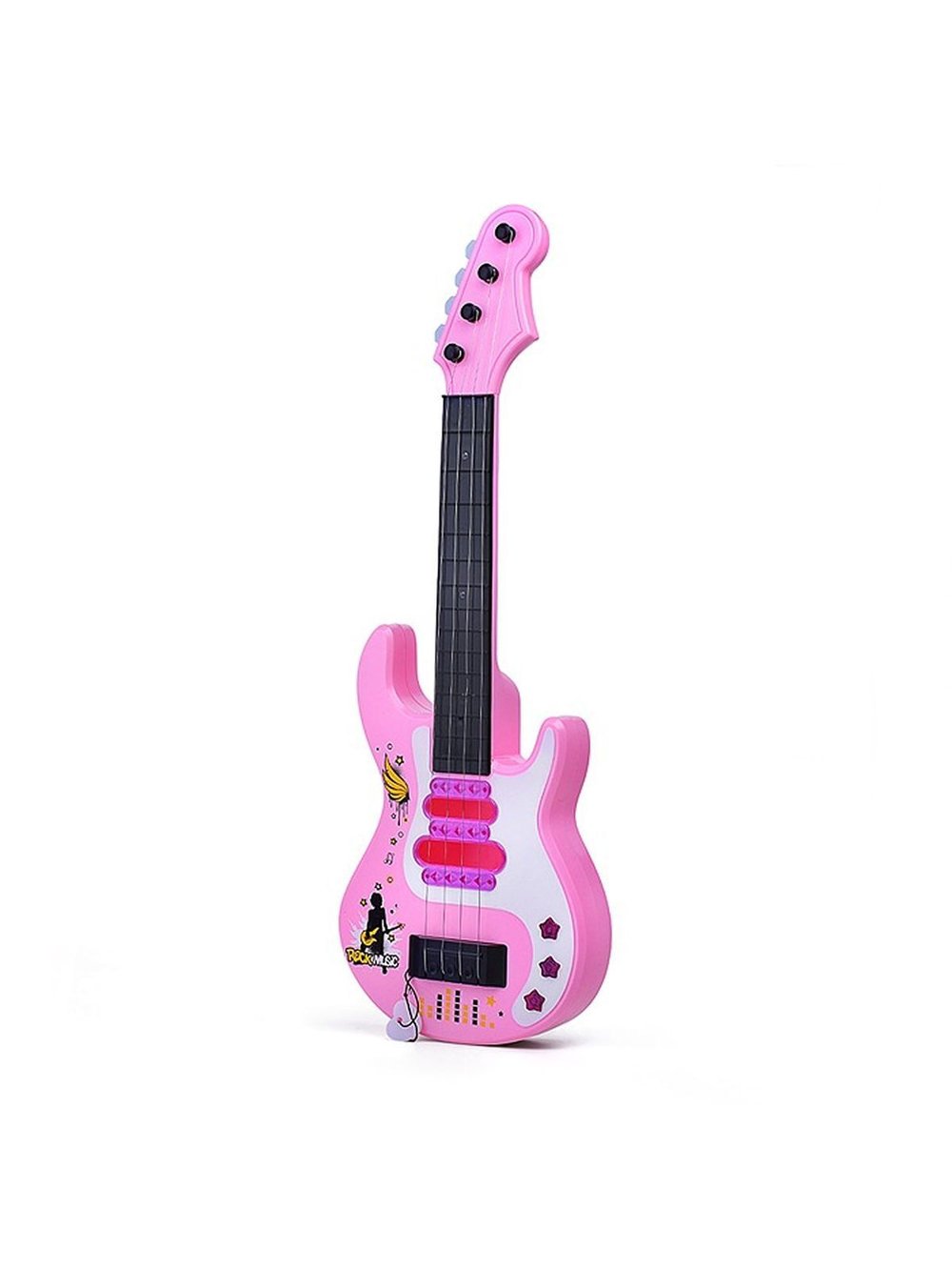Гитара детская Гитарист цвет розовый(365-3D)