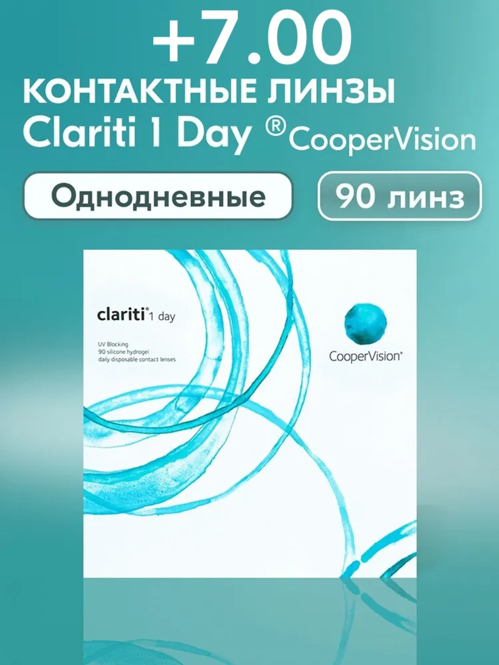 Однодневные контактные линзы Clariti 1-Day (уп. 90 линз)