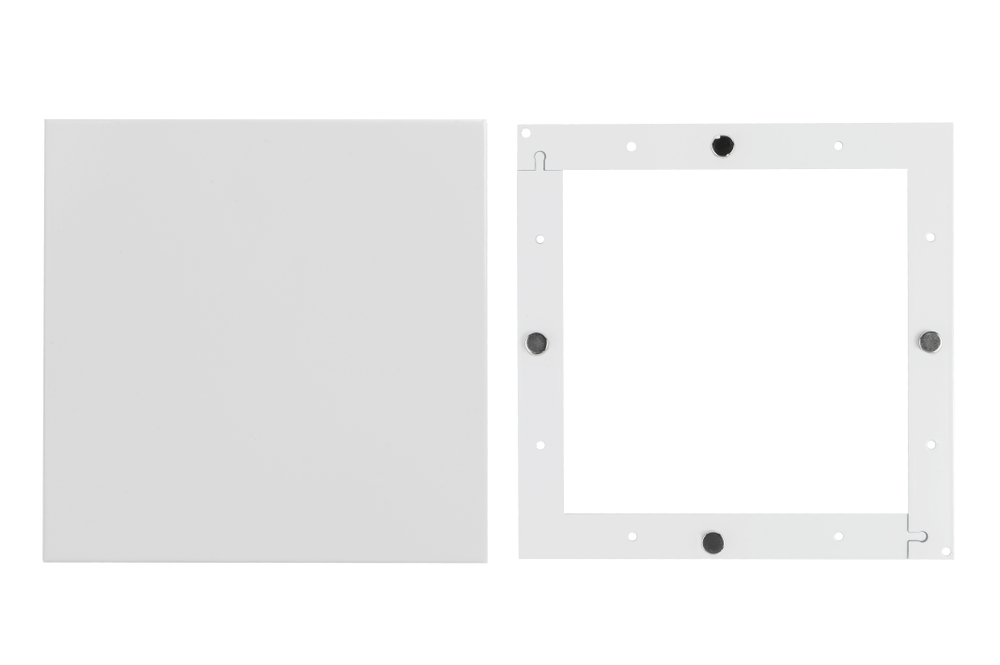 Люк съемный на магнитах 300х300мм накладной белый