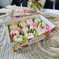 Зефир «Махровые тюльпаны» / 23*16 см