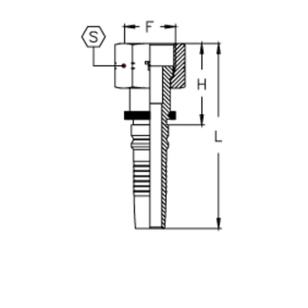 Фитинг DN 32 ORFS (Г) 1.11/16 Interlock