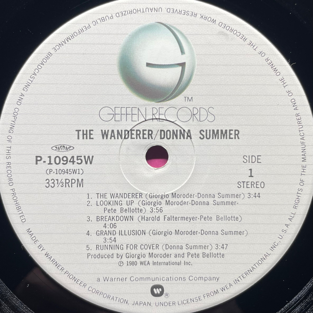 Donna Summer ‎– The Wanderer (Япония 1980г.)
