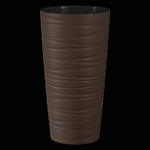 Кашпо для цветов пластиковое 15л d-30см «Модерн Максимум» Темно-коричневый