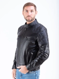 Куртка мужская кожаная весна-осень
