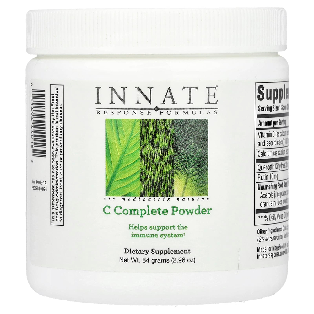 Innate Response Formulas, C Complete, смесь для поддержки иммунитета с витамином С в порошке, 84 г (2,96 унции)