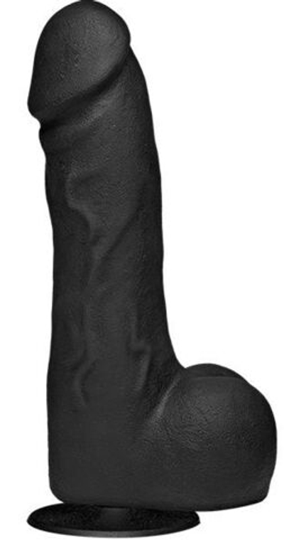 Черный фаллоимитатор The Perfect Cock With Removable Vac-U-Lock Suction Cup - 19 см. (Цвет: черный)