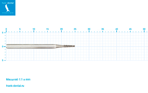 Бор твердосплавный Frank Dental типа FG - C.33.010.FGXL