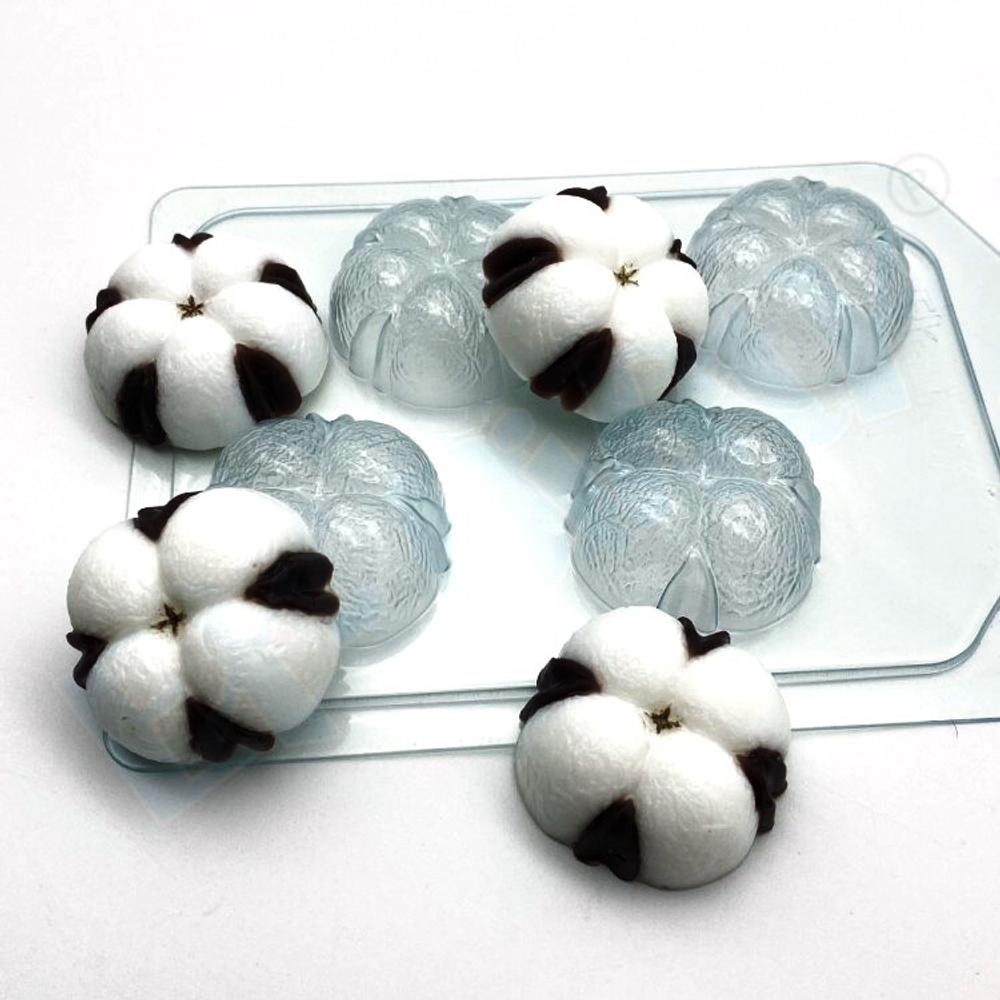 Форма пластиковая для конфет Хлопок МИНИ (4 ячейки)