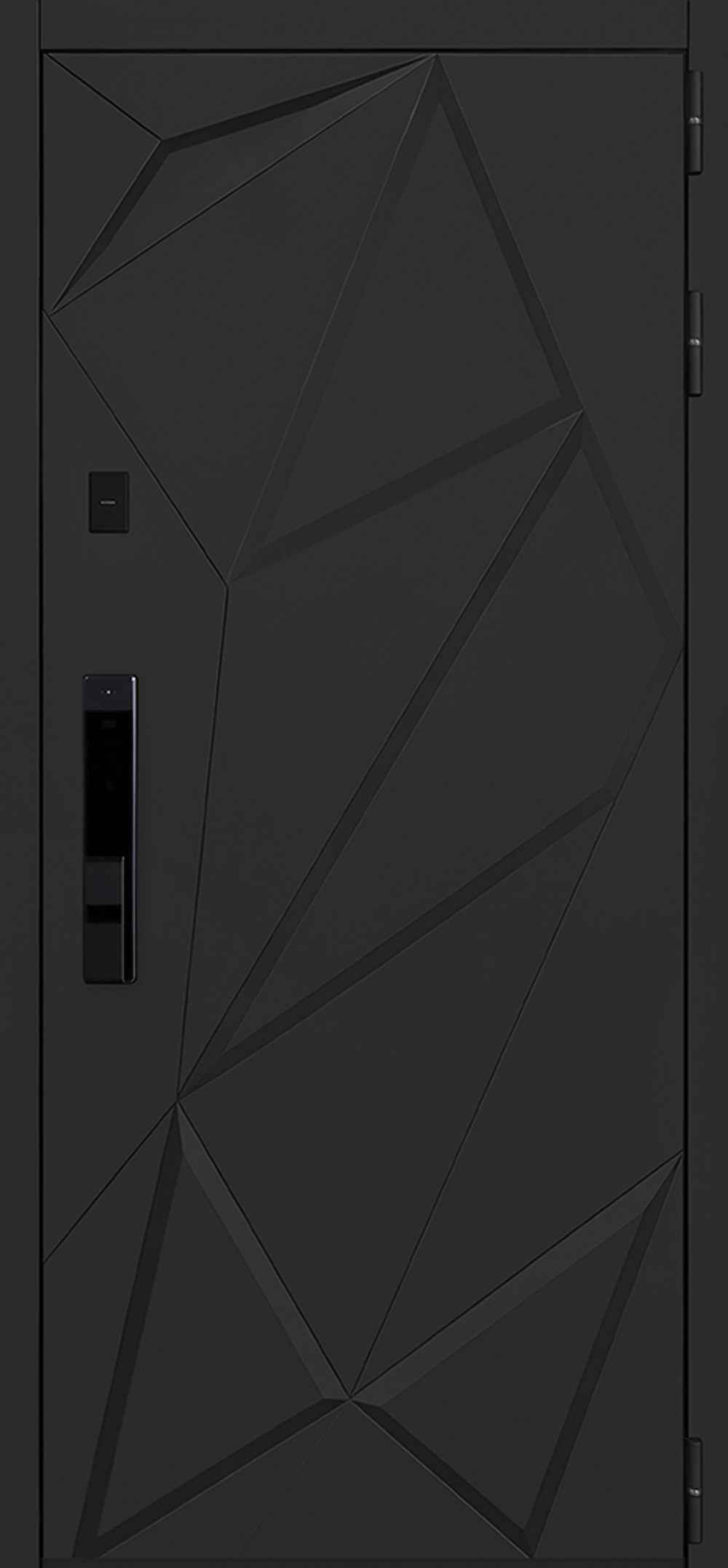 Стальная дверь "Обсидиан" 3D (биометрический замок Smart lock Y23). Заказная модель.