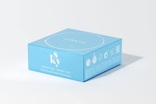 Твердый шампунь Cirkle SKY для нормальных волос, 50 г / CIRKLE sky solid