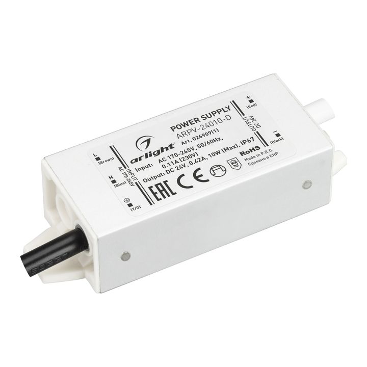 Блок питания Arlight ARPV-010-D 24V 10W IP67 0,42A 026909(1)