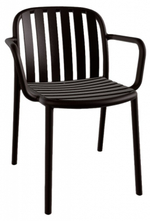 Кресло пластиковое Papatya Galata-K, венге