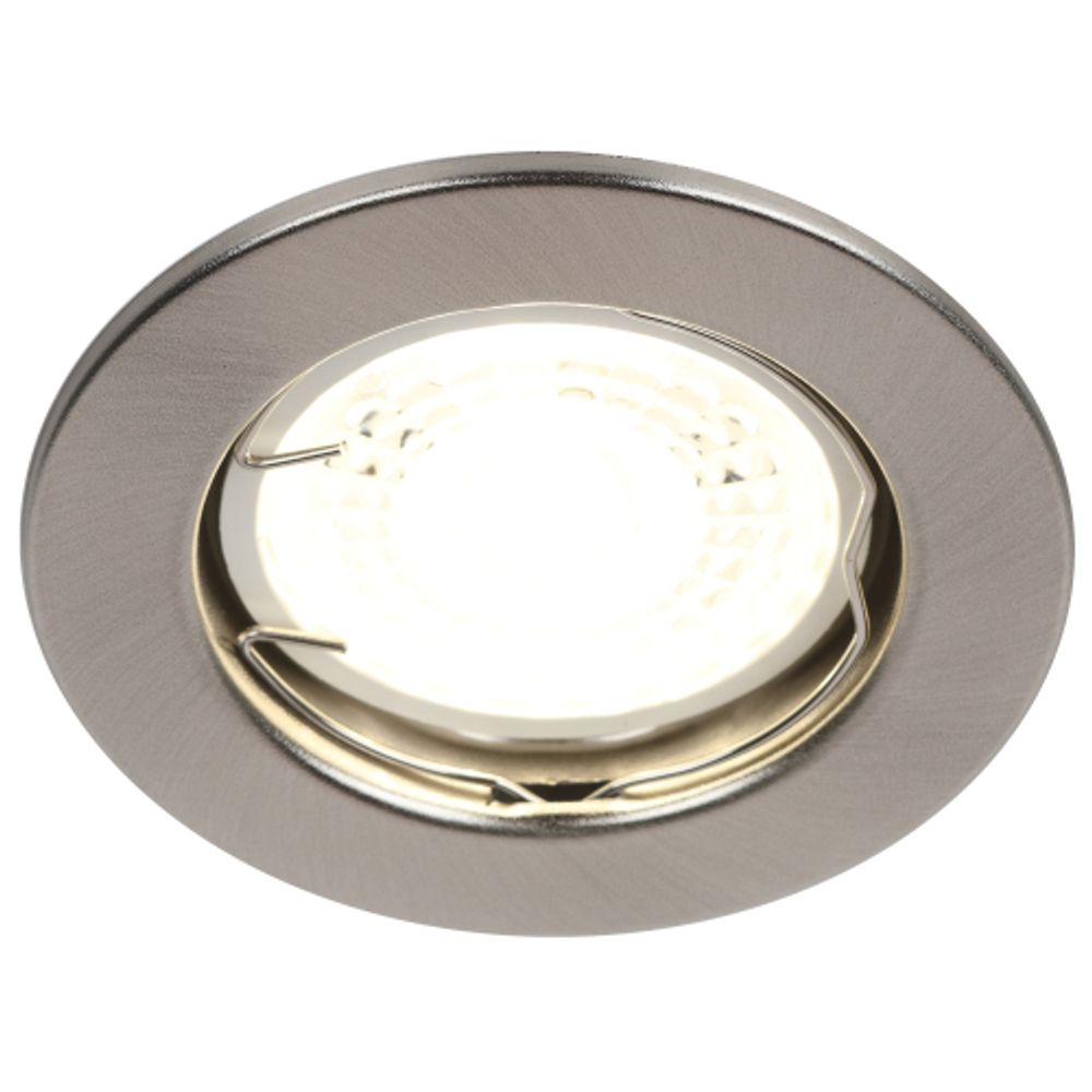 Светильник встраиваемый штампованный ЭРА ST1 SN под лампу MR16 GU5.3 сатин никель