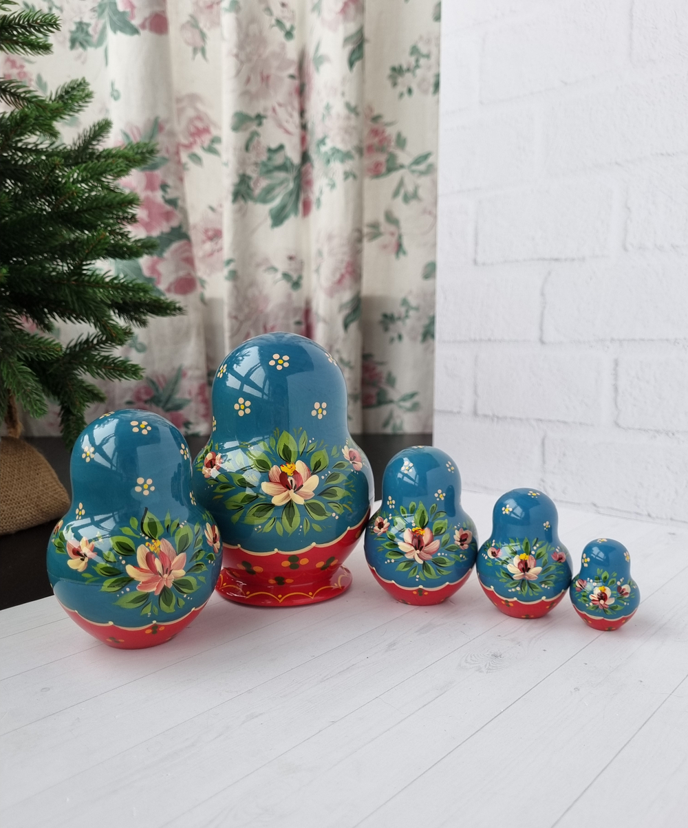 Матрёшка "С курочкой" традиция 5м 15см пузатая