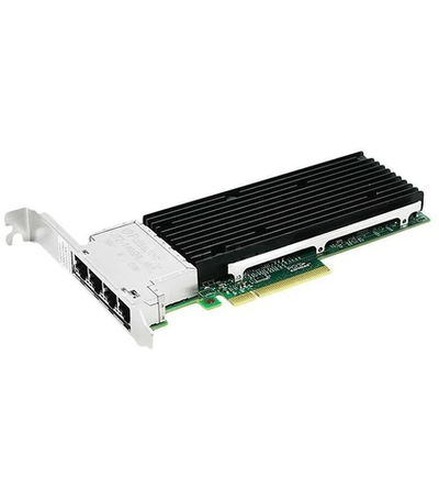 Сетевая карта LR-Link NIC PCIe 3.0 x8, 4 x 10G, Base-T, Intel XL710 chipset (FH+LP)