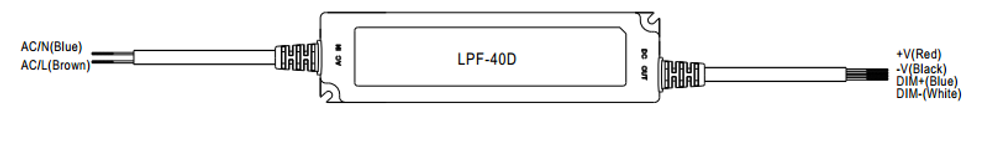 Драйвер светодиодный  Mean Well LPF-40D-12